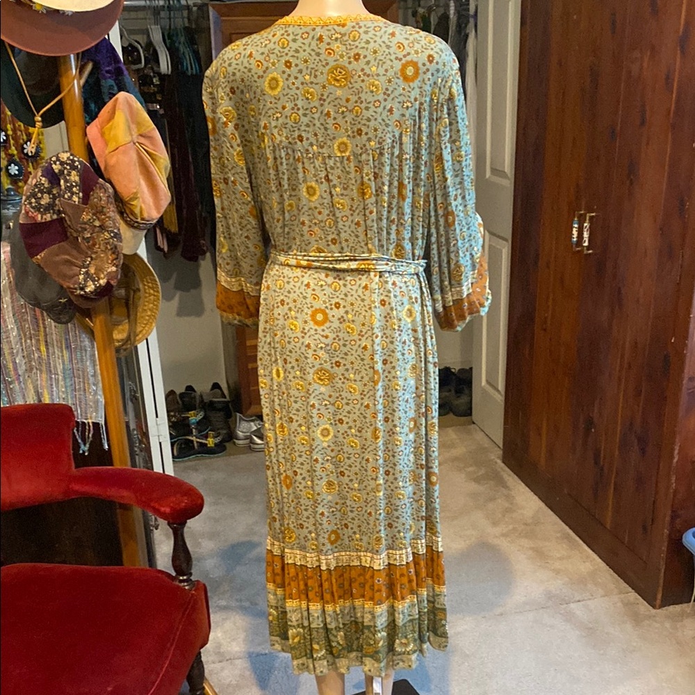 Spell Yellow Rose Lady Untamed Button Down Midi Dress - Picture 5 of 12